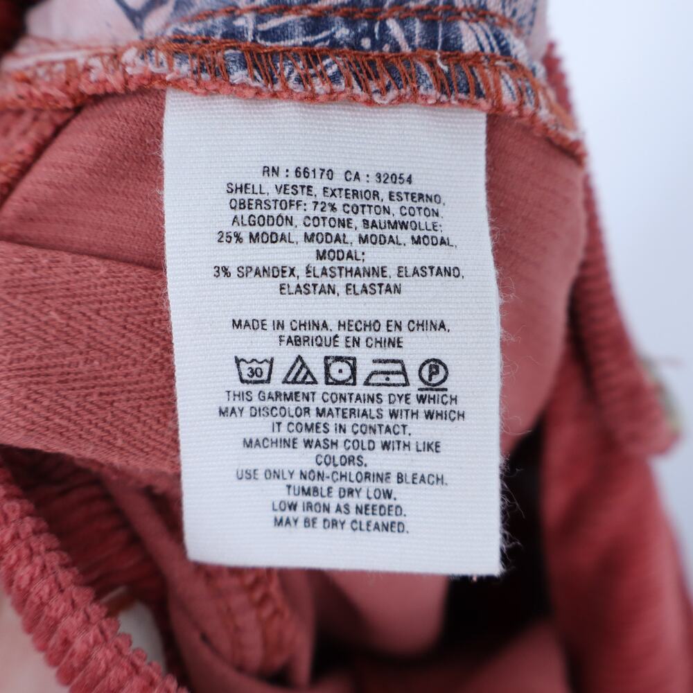 Pilcro Corduroy Wide Leg Jeans Brick Red High Rise Button Fly Women's 26 - Picture 12 of 12